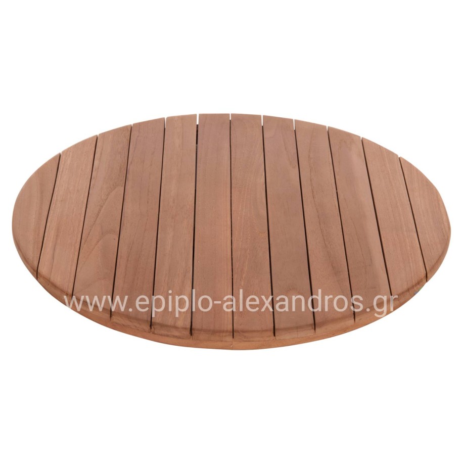 TABLETOP ROUND HM18132 TEAK WOOD--NATURAL COLOR Φ60x4(thickness)cm.