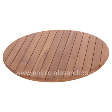 TABLETOP ROUND HM18133 TEAK WOOD--NATURAL COLOR Φ70x4(thickness)cm.