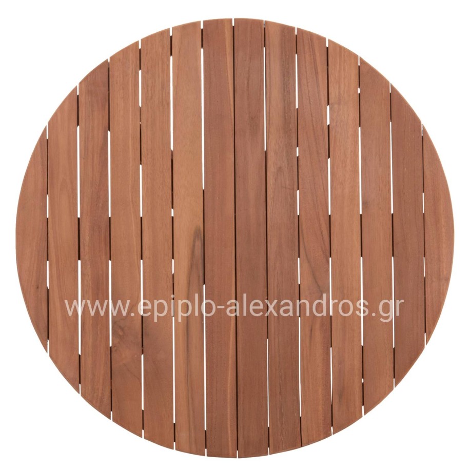 TABLETOP ROUND HM18133 TEAK WOOD--NATURAL COLOR Φ70x4(thickness)cm.