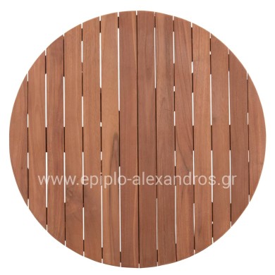 TABLETOP ROUND HM18133 TEAK WOOD--NATURAL COLOR Φ70x4(thickness)cm.