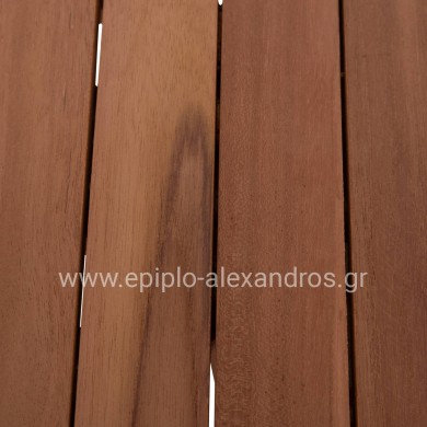 ΕΠΙΦΑΝΕΙΑ ΤΡΑΠΕΖΙΟΥ ΣΤΡΟΓΓΥΛΗ HM18133 ΞΥΛΟ TEAK--ΦΥΣΙΚΟ Φ70x4(πάχος)εκ.