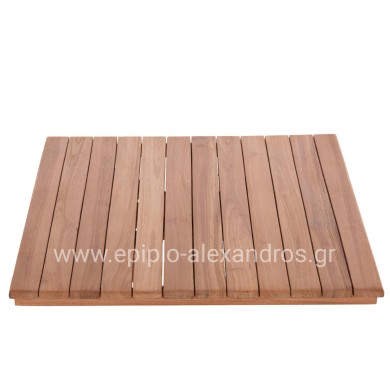 TABLETOP SQUARE HM18135 TEAK WOOD--NATURAL COLOR 60x60x4(thickness)cm.