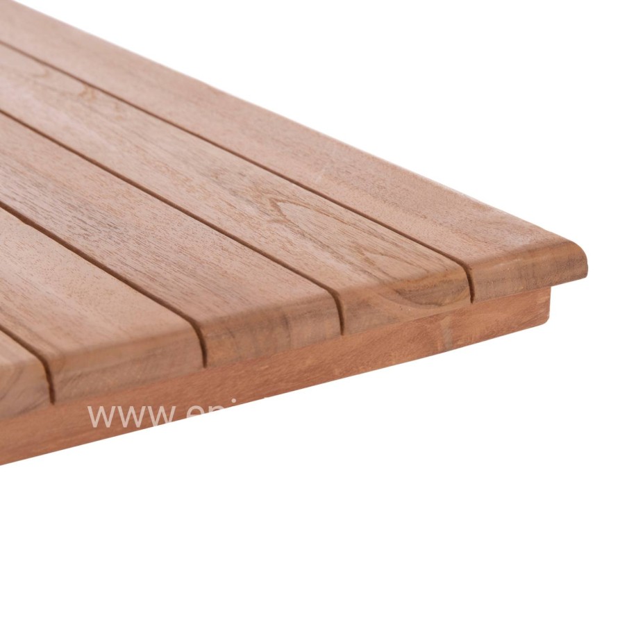TABLETOP SQUARE HM18135 TEAK WOOD--NATURAL COLOR 60x60x4(thickness)cm.