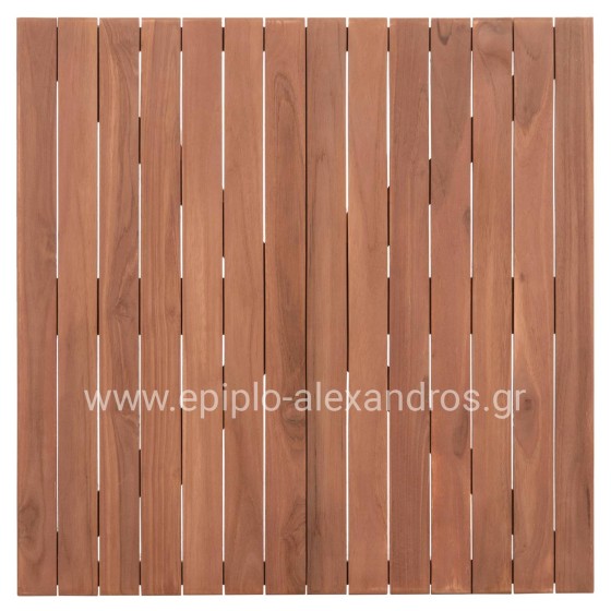 TABLETOP SQUARE HM18136 TEAK WOOD--NATURAL COLOR 70x70x4(thickness)cm.