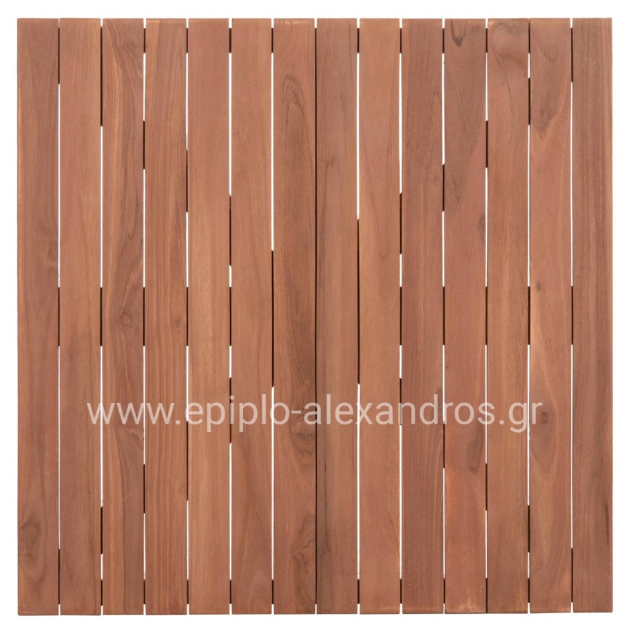 TABLETOP SQUARE HM18136 TEAK WOOD--NATURAL COLOR 70x70x4(thickness)cm.