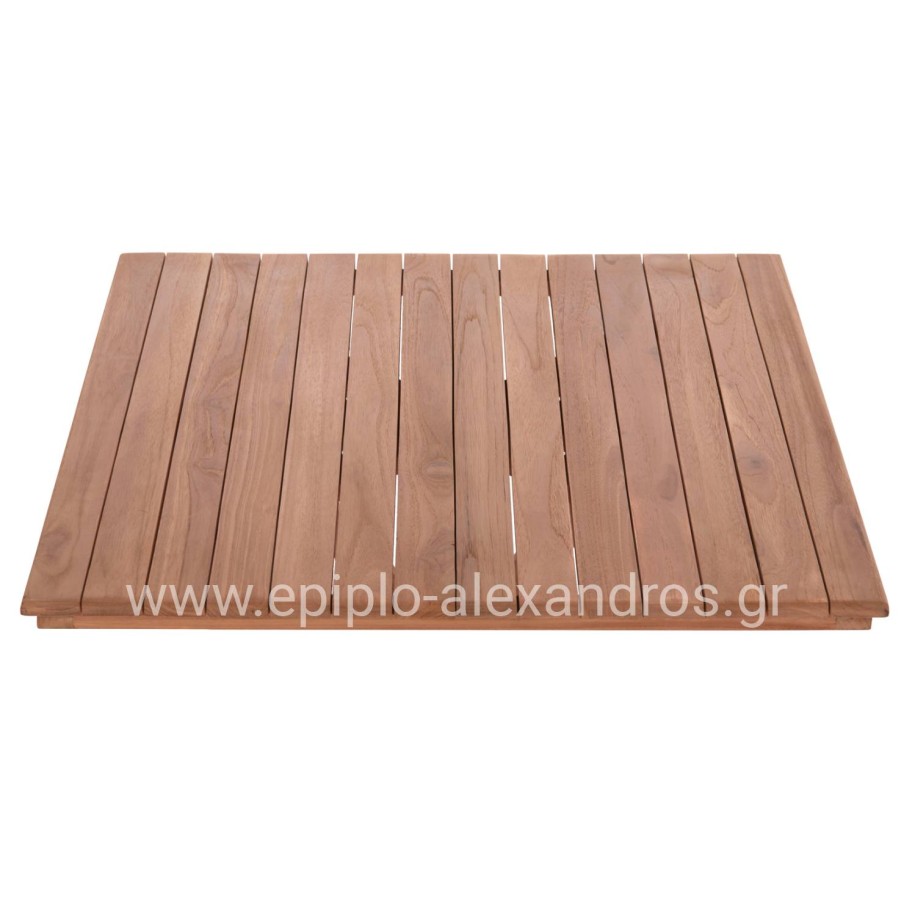 ΕΠΙΦΑΝΕΙΑ ΤΡΑΠΕΖΙΟΥ ΤΕΤΡΑΓΩΝΗ HM18136 ΞΥΛΟ TEAK--ΦΥΣΙΚΟ 70x70x4(πάχος)εκ.