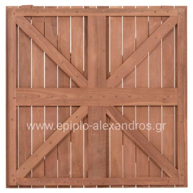 ΕΠΙΦΑΝΕΙΑ ΤΡΑΠΕΖΙΟΥ ΤΕΤΡΑΓΩΝΗ HM18136 ΞΥΛΟ TEAK--ΦΥΣΙΚΟ 70x70x4(πάχος)εκ.