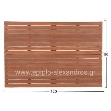 TABLETOP RECTANGULAR HM18138 TEAK WOOD--NATURAL COLOR 120x80x4(thickness)cm.