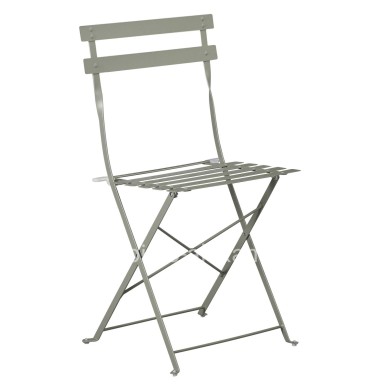 FOLDING CHAIR SOPHIE HM6337.05 METALLIC IN DARK OLIVE 41x43x80Hcm.