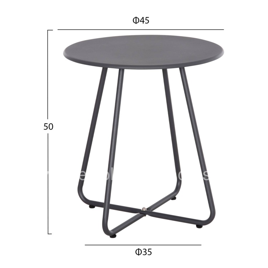 ΣΕΤ LOUNGE 3TMX ΕΞ.ΧΩΡΟΥ OREGO HM21107.01 ΑΛΟΥΜΙΝΙΟ & ΜΕΤΑΛΛΟ ΣΕ ΣΚΟΥΡΟ ΓΚΡΙ