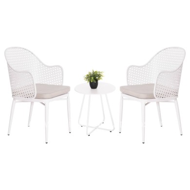 ΣΕΤ LOUNGE 3TMX ΕΞ.ΧΩΡΟΥ OREGO HM21107.02 ΑΛΟΥΜΙΝΙΟ & ΜΕΤΑΛΛΟ ΣΕ ΛΕΥΚΟ