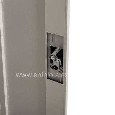 ΝΤΟΥΛΑΠΑ ΜΕΤΑΛΛΙΚΗ DURON HM11999 2-ΦΥΛΛΗ ΜΕ 2 ΑΠΟΘ.ΧΩΡΟΥΣ & ΠΟΔΙΑ-ΓΚΡΙ 90Χ40Χ100Υεκ.