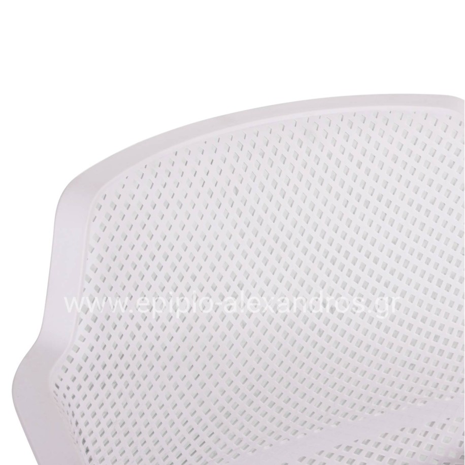 ARMCHAIR POLYPROPYLENE JOHN HM6103.01 WHITE 59x58x79.5Hcm.