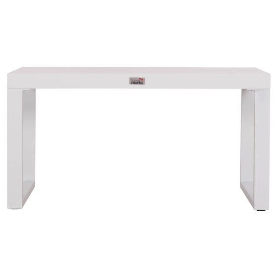SUNLOUNGER SIDE TABLE SENTRY HM6275.01 ALUMINUM IN WHITE 87x43,5x45Hcm.