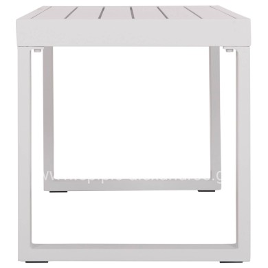 SUNLOUNGER SIDE TABLE SENTRY HM6275.01 ALUMINUM IN WHITE 87x43,5x45Hcm.