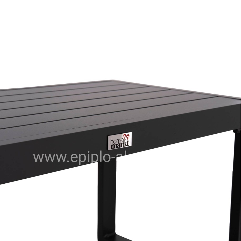 SUNLOUNGER SIDE TABLE SENTRY HM6275.03 ALUMINUM IN DARK GREY 87x43,5x45Hcm.