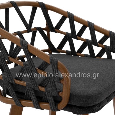 ΣΚΑΜΠΟ ΜΠΑΡ ΑΛΟΥΜΙΝΙΟΥ RICKO HM5781.11 ΚΑΦΕ ΣΚΕΛΕΤΟΣ--ΑΝΘΡΑΚΙ STRAP 56x59x102Υεκ.