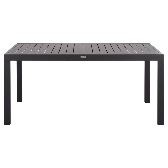 EXTENDABLE DINING TABLE KRUM HM6277.03 ALUMINUM IN DARK GREY 160-240x90x73Hcm.