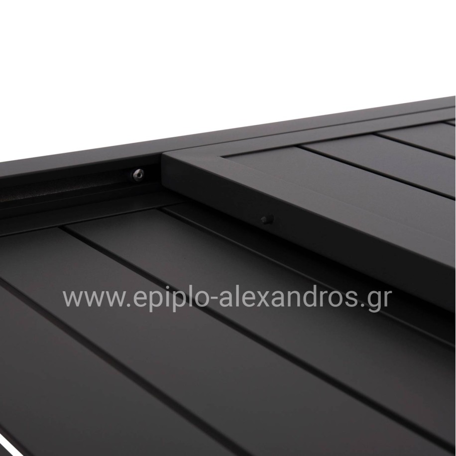 ΣΕΤ ΤΡΑΠΕΖΑΡΙΑΣ ΕΞ.ΧΩΡΟΥ 7ΤΜΧ KRUM HM21155 ΣΚΟΥΡΟ ΓΚΡΙ ΑΛΟΥΜΙΝΙΟ-P.E.RATTAN