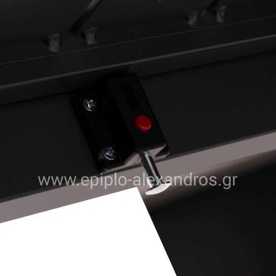 ΣΕΤ ΤΡΑΠΕΖΑΡΙΑΣ ΕΞ.ΧΩΡΟΥ 7ΤΜΧ KRUM HM21153 ΣΚΟΥΡΟ ΓΚΡΙ ΑΛΟΥΜΙΝΙΟ-P.E.TWISTED RATTAN