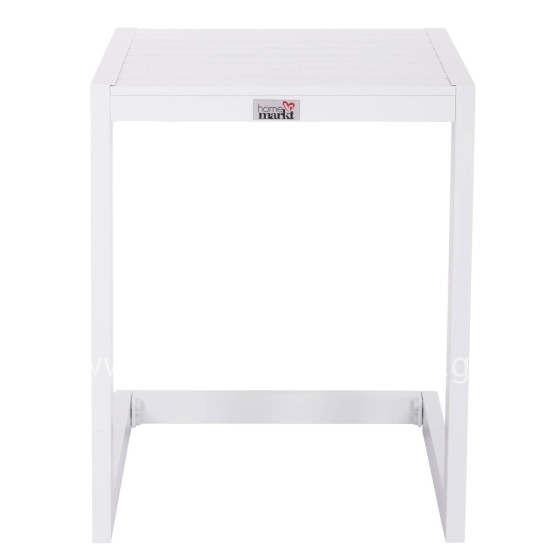 SUNLOUNGER SIDE TABLE BELLING HM6274.01 ALUMINUM IN WHITE 42x43x53Hcm.