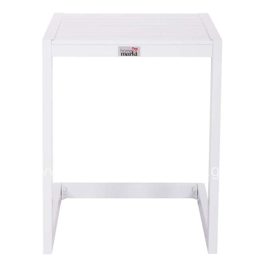 SUNLOUNGER SIDE TABLE BELLING HM6274.01 ALUMINUM IN WHITE 42x43x53Hcm.