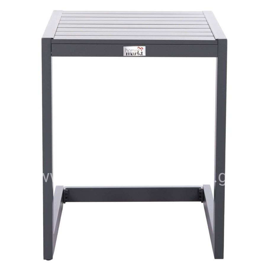 SUNLOUNGER SIDE TABLE BELLING HM6274.03 ALUMINUM IN DARK GREY 42x43x53Hcm.