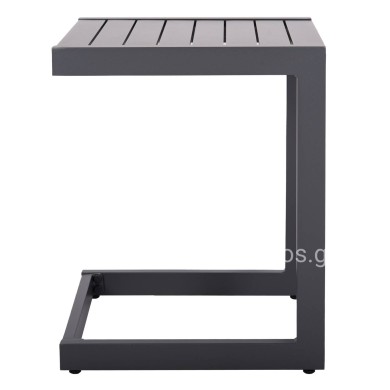 SUNLOUNGER SIDE TABLE BELLING HM6274.03 ALUMINUM IN DARK GREY 42x43x53Hcm.