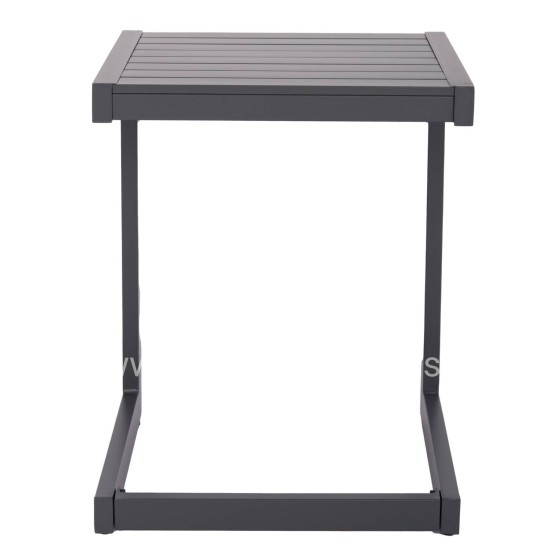 SUNLOUNGER SIDE TABLE BELLING HM6274.03 ALUMINUM IN DARK GREY 42x43x53Hcm.