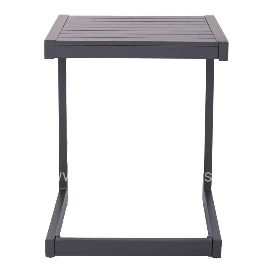 SUNLOUNGER SIDE TABLE BELLING HM6274.03 ALUMINUM IN DARK GREY 42x43x53Hcm.