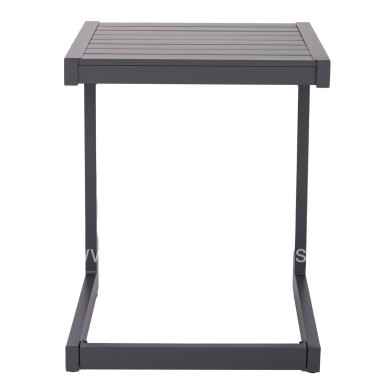SUNLOUNGER SIDE TABLE BELLING HM6274.03 ALUMINUM IN DARK GREY 42x43x53Hcm.
