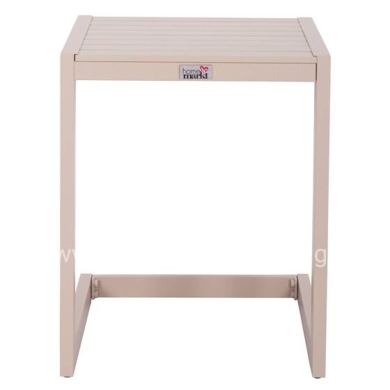 SUNLOUNGER SIDE TABLE BELLING HM6274.04 ALUMINUM IN CHAMPAGNE COLOR 42x43x53Hcm.