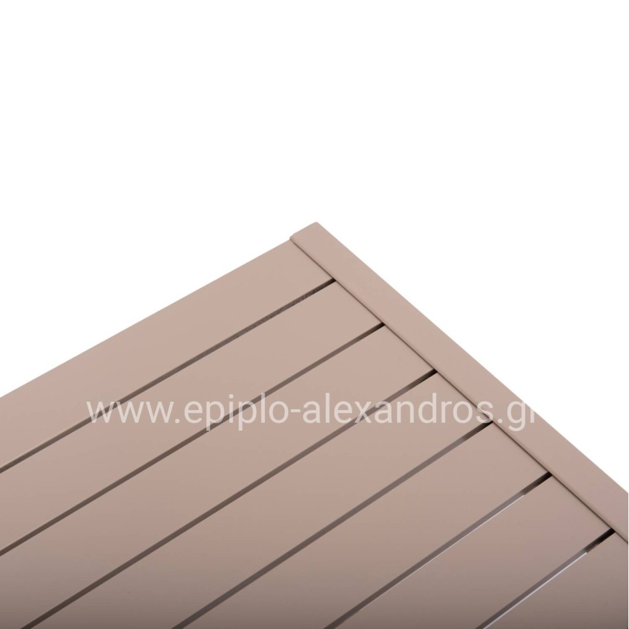 SUNLOUNGER SIDE TABLE BELLING HM6274.04 ALUMINUM IN CHAMPAGNE COLOR 42x43x53Hcm.