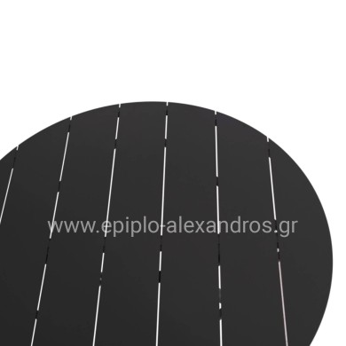 OUTDOOR DINING SET 5PCS BERG HM21134 DARK GREY ALUMINUM--P.E.RATTAN