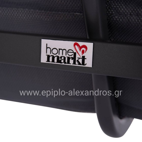 ΣΕΤ ΣΑΛΟΝΙ ΕΞ.ΧΩΡΟΥ 4ΤΜΧ JULIETTE HM6280.03 ΓΚΡΙ ΑΛΟΥΜΙΝΙΟ-TEXTILENE--TEMPERED GLASS