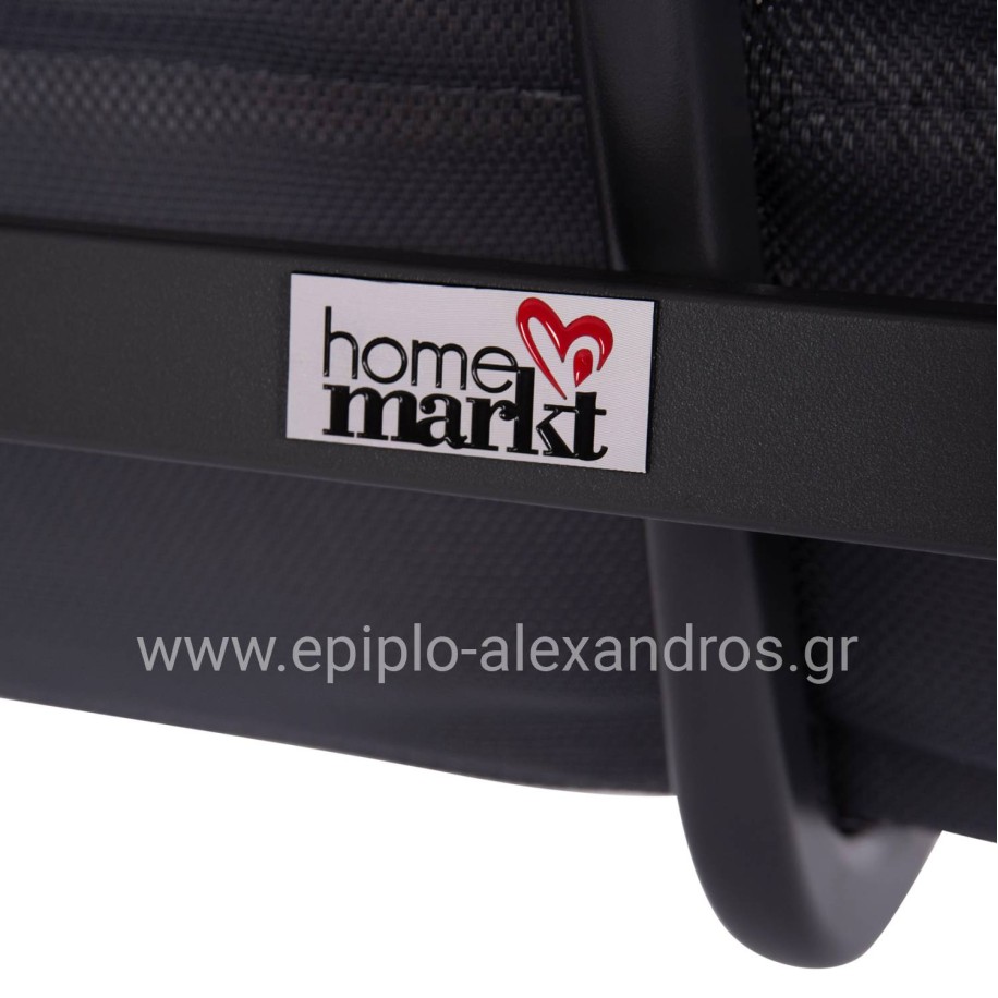 ΣΕΤ ΣΑΛΟΝΙ ΕΞ.ΧΩΡΟΥ 4ΤΜΧ JULIETTE HM6280.03 ΓΚΡΙ ΑΛΟΥΜΙΝΙΟ-TEXTILENE--TEMPERED GLASS