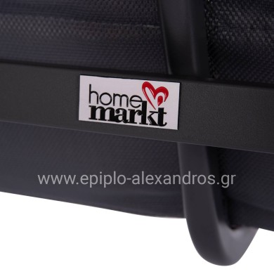 ΣΕΤ ΣΑΛΟΝΙ ΕΞ.ΧΩΡΟΥ 4ΤΜΧ JULIETTE HM6280.03 ΓΚΡΙ ΑΛΟΥΜΙΝΙΟ-TEXTILENE--TEMPERED GLASS