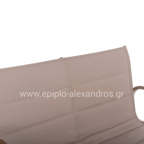 ΣΕΤ ΣΑΛΟΝΙ 4ΤΜΧ JULIETTE HM6280.04 ΚΑΠΟΥΤΣΙΝΟ ΑΛΟΥΜΙΝΙΟ-TEXTILENE--TEMPERED GLASS