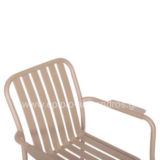 OUTDOOR DINING SET 7PCS KRUM HM21158 ALUMINUM IN CHAMPAGNE COLOR