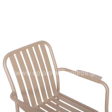 OUTDOOR DINING SET 7PCS KRUM HM21158 ALUMINUM IN CHAMPAGNE COLOR