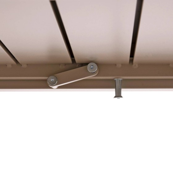 OUTDOOR DINING SET 7PCS KRUM HM21159 MOCHA ALUMINUM--P.E.TWISTED RATTAN