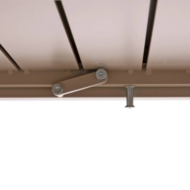 OUTDOOR DINING SET 7PCS KRUM HM21159 MOCHA ALUMINUM--P.E.TWISTED RATTAN