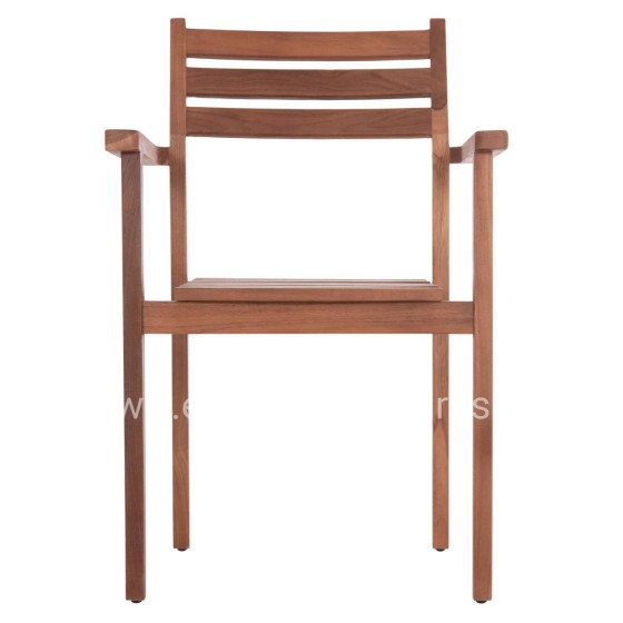 ΠΟΛΥΘΡΟΝΑ KEMPO HM6358 ΞΥΛΟ TEAK ΣΕ ΦΥΣΙΚΟ--58x58,5x88Υεκ.