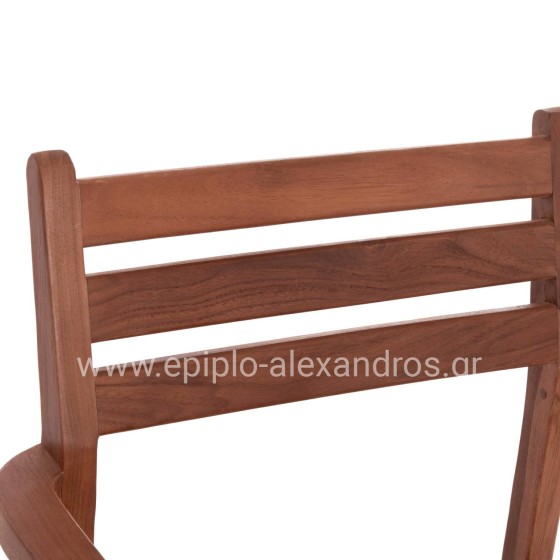 ARMCHAIR KEMPO HM6358 TEAK WOOD IN NATURAL--58x58.5x88Hcm.