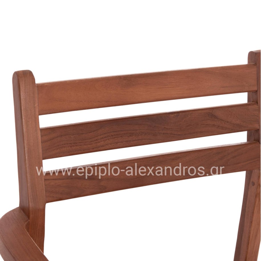ΠΟΛΥΘΡΟΝΑ KEMPO HM6358 ΞΥΛΟ TEAK ΣΕ ΦΥΣΙΚΟ--58x58,5x88Υεκ.