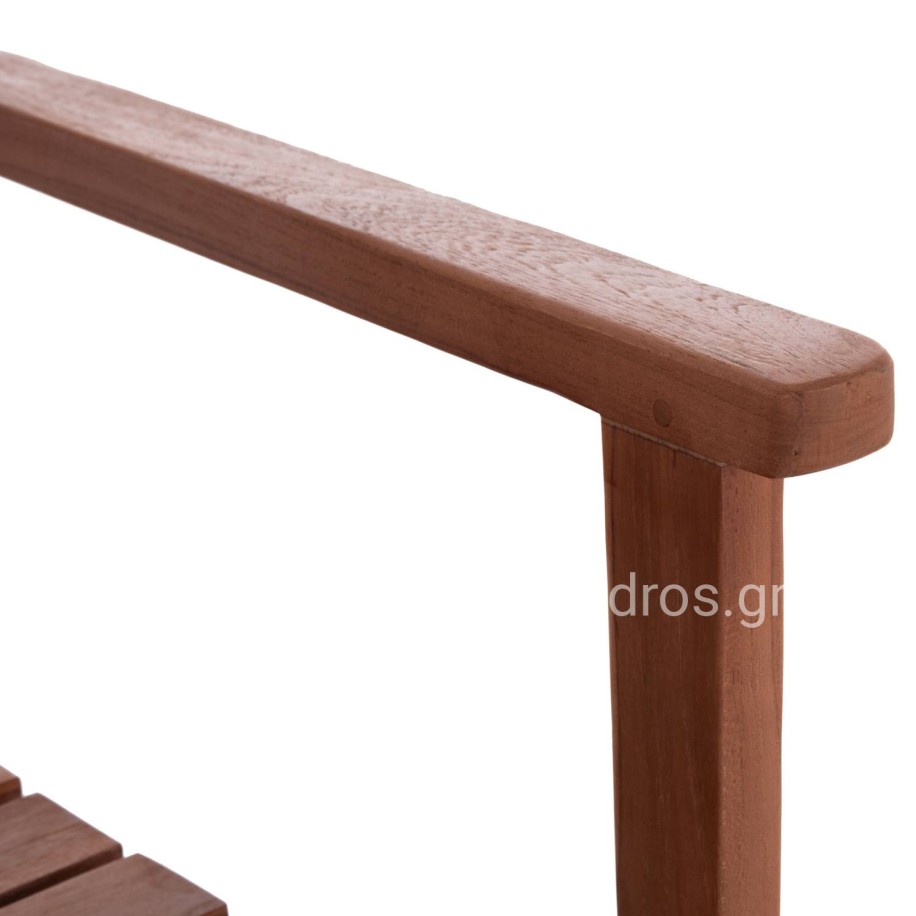 ARMCHAIR KEMPO HM6358 TEAK WOOD IN NATURAL--58x58.5x88Hcm.