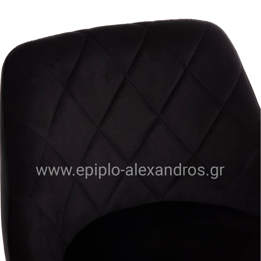 ΣΚΑΜΠΟ ΜΠΑΡ ROSE HM204.44 ΜΕ ΑΜΟΡΤΙΣΕΡ ΧΡΩΜΙΟΥ & ΜΑΥΡΟ ΒΕΛΟΥΔΟ 48x45x105Υεκ.