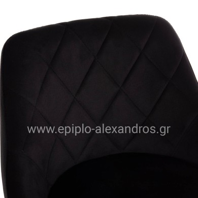 ΣΚΑΜΠΟ ΜΠΑΡ ROSE HM204.44 ΜΕ ΑΜΟΡΤΙΣΕΡ ΧΡΩΜΙΟΥ & ΜΑΥΡΟ ΒΕΛΟΥΔΟ 48x45x105Υεκ.