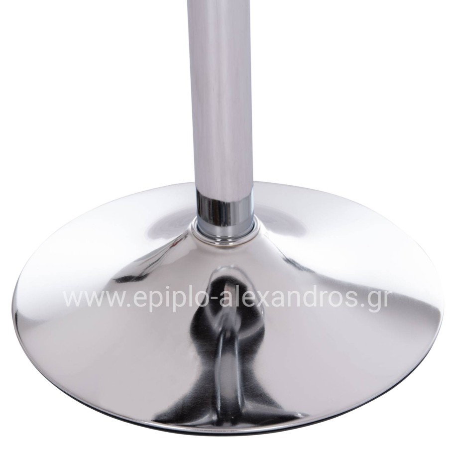 BAR STOOL ROSE HM204.44 CHROMED BASE & SUSPENSION & BLACK VELVET 48x45x105Hcm.