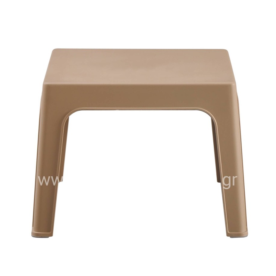 SQUARE COFFEE TABLE SLEEK HM6371.03 POLYPROPYLENE IN CAPPUCCINO 49.5x49.5x40Hcm.